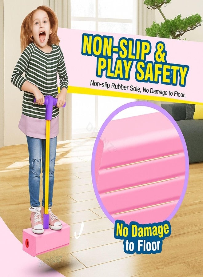 DRANZ Pogo Stick Jumper for Kids - Fun Bouncing Toy for Boys & Girls Ages 3+ | Safe, Durable & Support Up to 250 lbs | Indoor & Outdoor Jumping Stick with Squeaky Sound - Great Gift for Toddler & Kids - Image 2